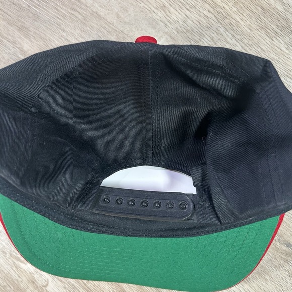 VTG‎ Chicago Bulls Snapback Hat NBA Basketball Jordan Twins Black Red Cap - Picture 2 of 8